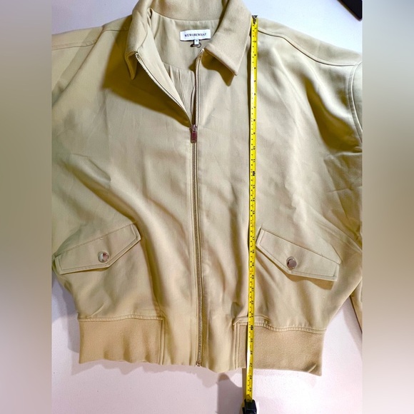 WEWOREWHAT | Twill Bomber Jacket, Women’s, Color Tan, Size XS, NWOT - Picture 12 of 12